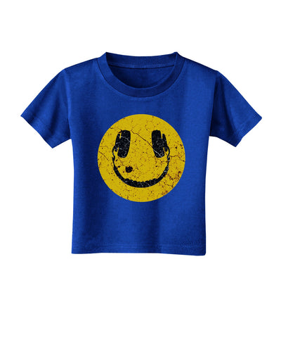 EDM Smiley Face Toddler T-Shirt Dark by TooLoud-Toddler T-Shirt-TooLoud-Royal-Blue-2T-Davson Sales