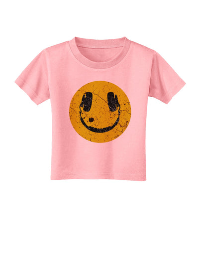 EDM Smiley Face Toddler T-Shirt by TooLoud-Toddler T-Shirt-TooLoud-Candy-Pink-2T-Davson Sales