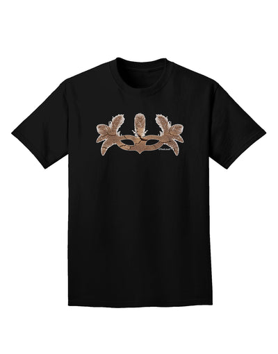 Earth Masquerade Mask Adult Dark T-Shirt by TooLoud-Mens T-Shirt-TooLoud-Black-Small-Davson Sales