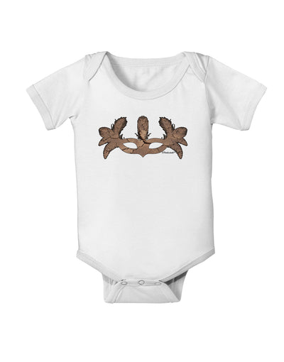 Earth Masquerade Mask Baby Romper Bodysuit by TooLoud-Baby Romper-TooLoud-White-06-Months-Davson Sales