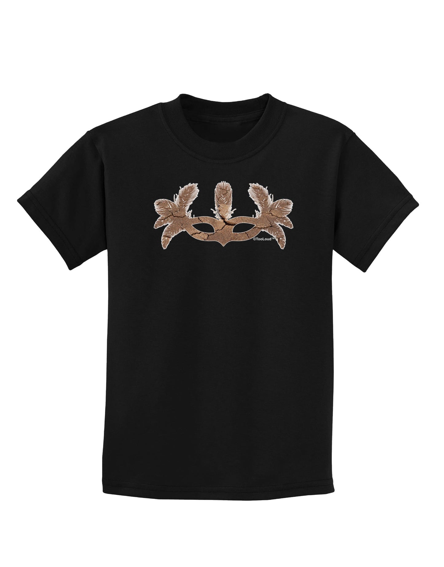 Earth Masquerade Mask Childrens Dark T-Shirt by TooLoud-Childrens T-Shirt-TooLoud-Black-X-Small-Davson Sales