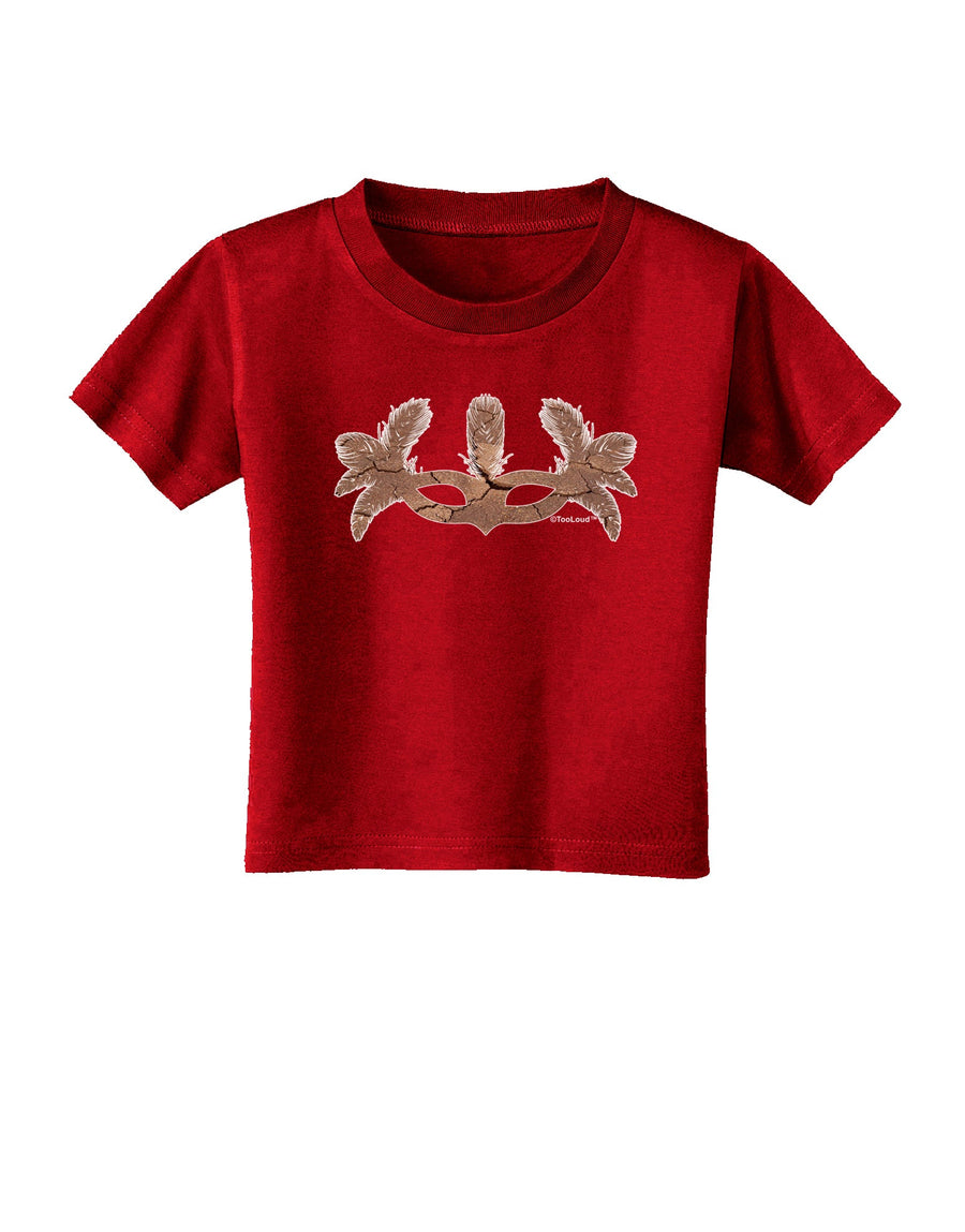 Earth Masquerade Mask Toddler T-Shirt Dark by TooLoud-Toddler T-Shirt-TooLoud-Black-2T-Davson Sales