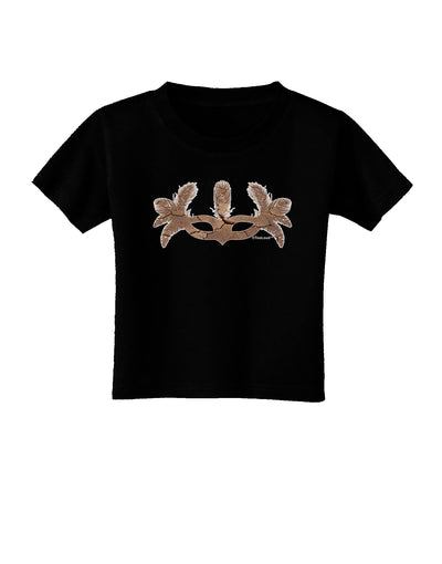 Earth Masquerade Mask Toddler T-Shirt Dark by TooLoud-Toddler T-Shirt-TooLoud-Black-2T-Davson Sales