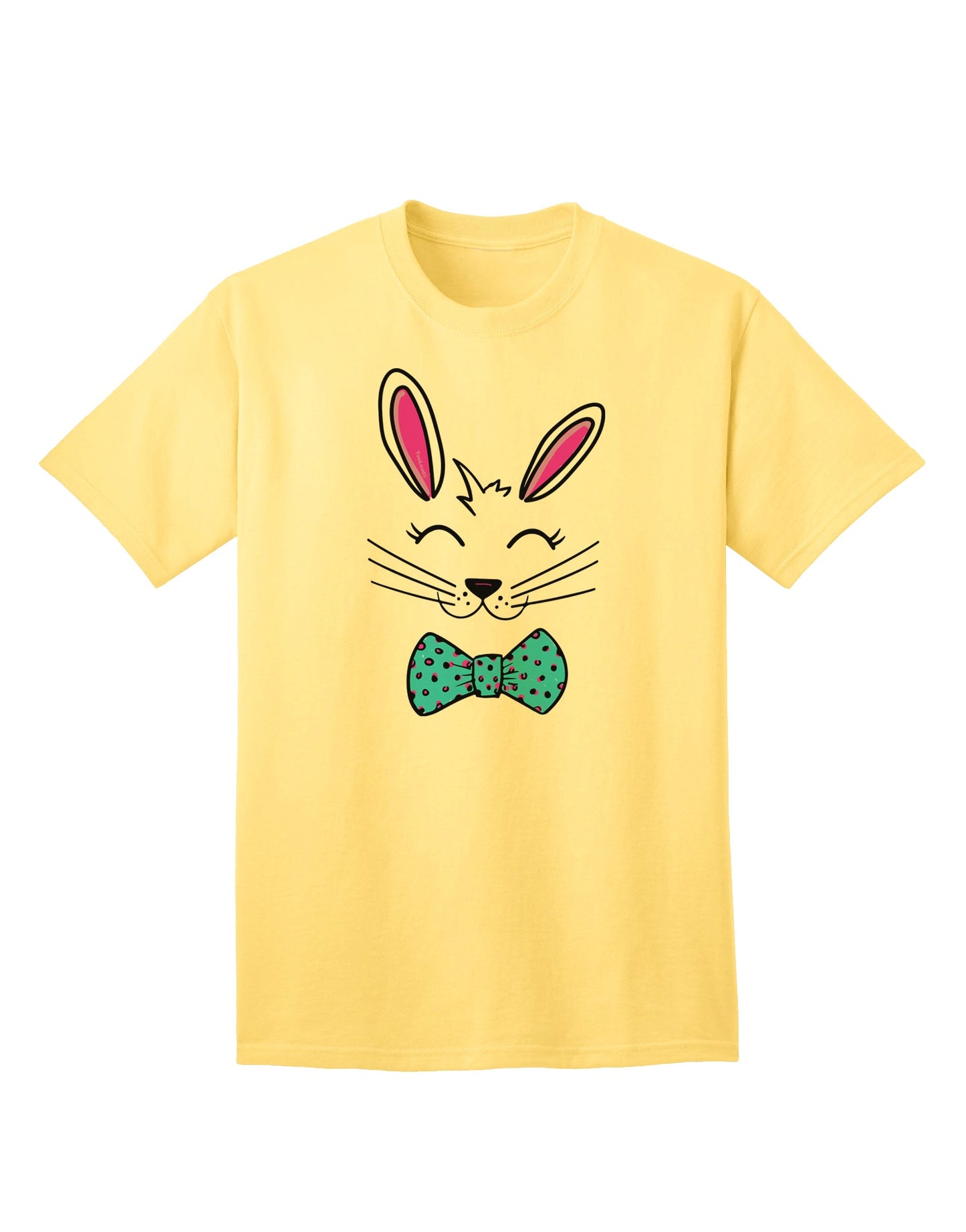 Easter Bunny Face Adult T-Shirt - A Joyful Addition to Your Holiday Wardrobe-Mens T-shirts-TooLoud-Yellow-Small-Davson Sales