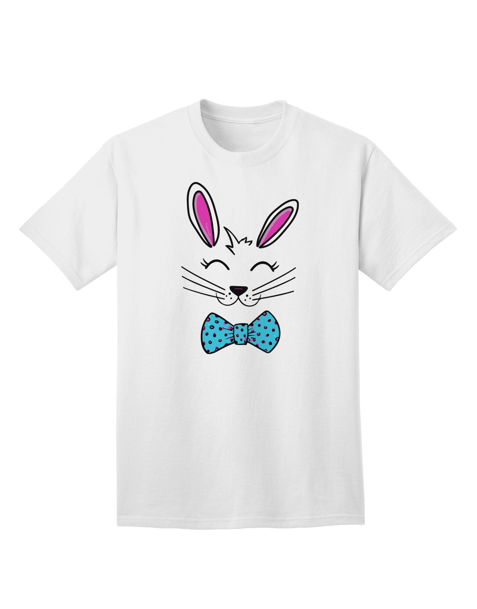 Easter Bunny Face Adult T-Shirt - A Joyful Addition to Your Holiday Wardrobe-Mens T-shirts-TooLoud-White-Small-Davson Sales