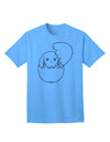 Easter Bunny Hatching Adult T-Shirt - A Delightfully Charming Addition to Your Wardrobe by TooLoud-Mens T-shirts-TooLoud-Aquatic-Blue-Small-Davson Sales