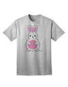 Easter Bunny Pink Adult T-Shirt: A Delightfully Charming Addition to Your Wardrobe by TooLoud-Mens T-shirts-TooLoud-AshGray-Small-Davson Sales