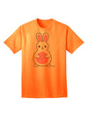 Easter Bunny Pink Adult T-Shirt: A Delightfully Charming Addition to Your Wardrobe by TooLoud-Mens T-shirts-TooLoud-Neon-Orange-Small-Davson Sales
