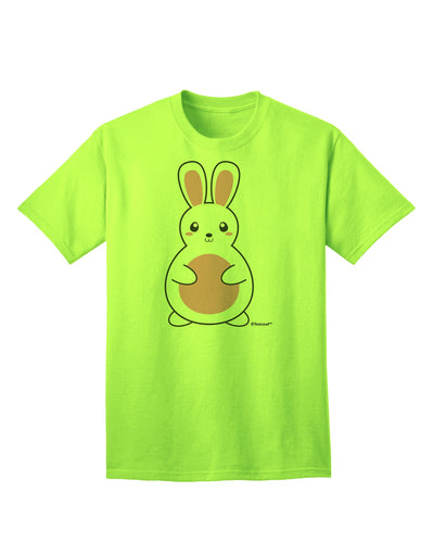 Easter Bunny Pink Adult T-Shirt: A Delightfully Charming Addition to Your Wardrobe by TooLoud-Mens T-shirts-TooLoud-Neon-Green-Small-Davson Sales