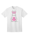 Easter Bunny Pink Adult T-Shirt: A Delightfully Charming Addition to Your Wardrobe by TooLoud-Mens T-shirts-TooLoud-White-Small-Davson Sales