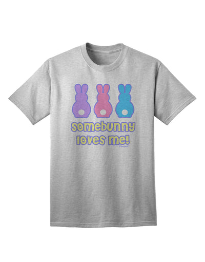 Easter Bunny Themed Adult T-Shirt - Express Your Love with the Somebunny Loves Me Collection by TooLoud-Mens T-shirts-TooLoud-AshGray-Small-Davson Sales