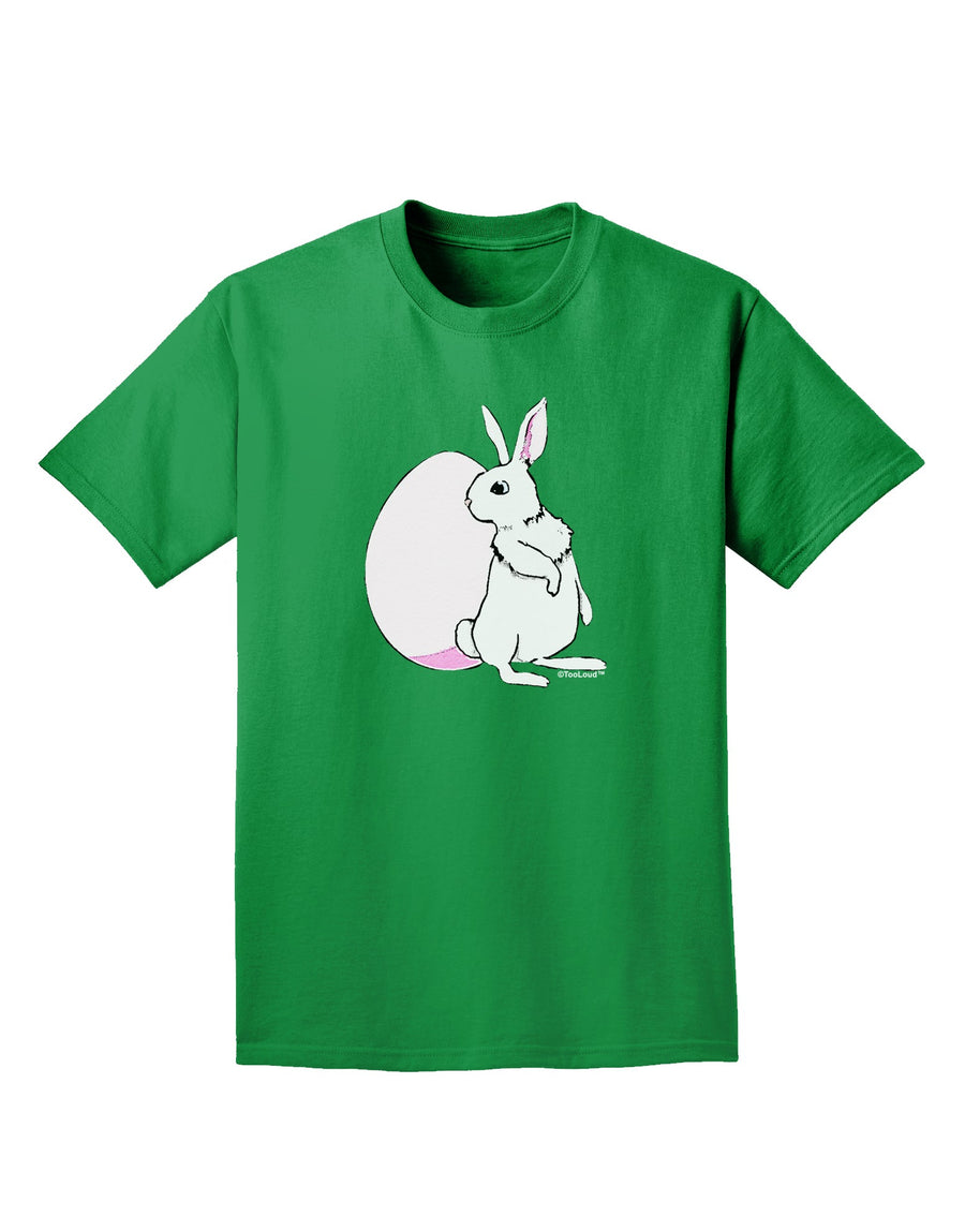 Easter Bunny and Egg Design Adult Dark T-Shirt by TooLoud-Mens T-Shirt-TooLoud-Purple-Small-Davson Sales