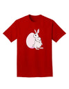 Easter Bunny and Egg Design Adult Dark T-Shirt by TooLoud-Mens T-Shirt-TooLoud-Red-Small-Davson Sales