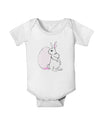 Easter Bunny and Egg Design Baby Romper Bodysuit by TooLoud