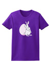 Easter Bunny and Egg Design Womens Dark T-Shirt by TooLoud-Womens T-Shirt-TooLoud-Purple-X-Small-Davson Sales