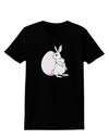Easter Bunny and Egg Design Womens Dark T-Shirt by TooLoud-Womens T-Shirt-TooLoud-Black-X-Small-Davson Sales