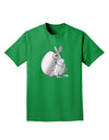 Easter Bunny and Egg Metallic - Silver Adult Dark T-Shirt by TooLoud-Mens T-Shirt-TooLoud-Kelly-Green-Small-Davson Sales