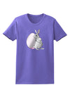 Easter Bunny and Egg Metallic - Silver Womens T-Shirt by TooLoud-Womens T-Shirt-TooLoud-Violet-X-Small-Davson Sales