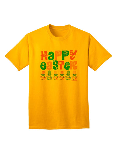 Easter Celebration: Exquisite Tulips Adult T-Shirt by TooLoud-Mens T-shirts-TooLoud-Gold-Small-Davson Sales