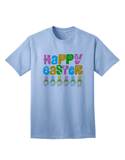 Easter Celebration: Exquisite Tulips Adult T-Shirt by TooLoud-Mens T-shirts-TooLoud-Light-Blue-Small-Davson Sales