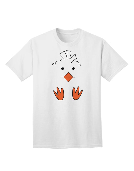 Easter Chick Face Adult T-Shirt - A Delightfully Charming Addition to Your Wardrobe-Mens T-shirts-TooLoud-White-Small-Davson Sales