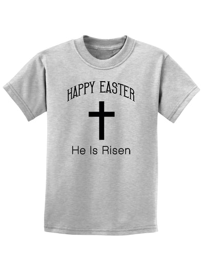 Easter Childrens T-Shirt - Many Fun Designs to Choose From!-Childrens T-Shirt-TooLoud-Happy-Easter-He-Is-Risen Ash-Gray-X-Small-Davson Sales