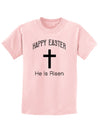 Easter Childrens T-Shirt - Many Fun Designs to Choose From!-Childrens T-Shirt-TooLoud-Happy-Easter-He-Is-Risen Pale-Pink-X-Small-Davson Sales