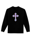 Easter Color Cross Adult Long Sleeve Dark T-Shirt-TooLoud-Black-Small-Davson Sales