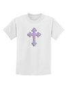 Easter Color Cross Childrens T-Shirt-Childrens T-Shirt-TooLoud-White-X-Small-Davson Sales