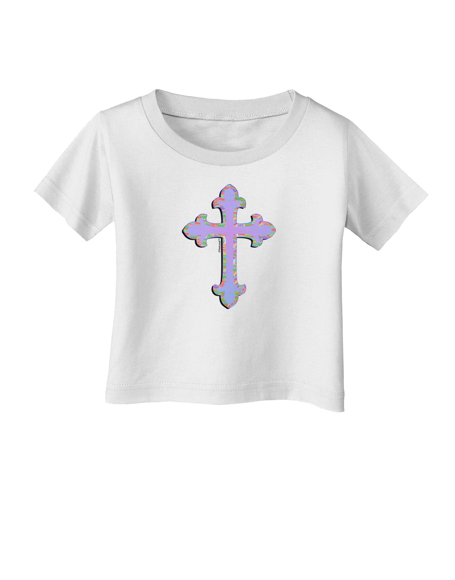 Easter Color Cross Infant T-Shirt-Infant T-Shirt-TooLoud-White-06-Months-Davson Sales