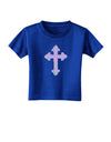 Easter Color Cross Toddler T-Shirt Dark-Toddler T-Shirt-TooLoud-Royal-Blue-2T-Davson Sales