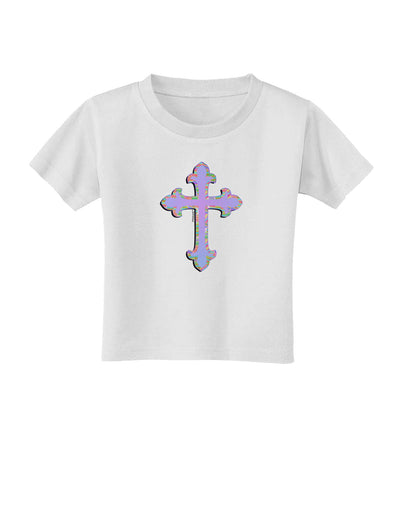 Easter Color Cross Toddler T-Shirt-Toddler T-Shirt-TooLoud-White-2T-Davson Sales