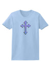 Easter Color Cross Womens T-Shirt-Womens T-Shirt-TooLoud-Light-Blue-X-Small-Davson Sales