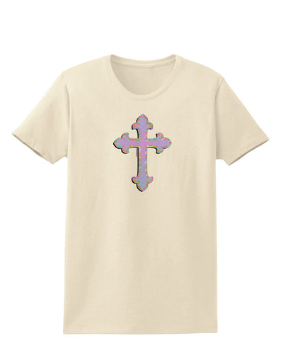 Easter Color Cross Womens T-Shirt-Womens T-Shirt-TooLoud-Natural-X-Small-Davson Sales