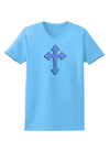 Easter Color Cross Womens T-Shirt-Womens T-Shirt-TooLoud-Aquatic-Blue-X-Small-Davson Sales