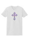 Easter Color Cross Womens T-Shirt-Womens T-Shirt-TooLoud-White-X-Small-Davson Sales