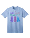 Easter Delight: Three Bunnies Adult T-Shirt by TooLoud-Mens T-shirts-TooLoud-Light-Blue-Small-Davson Sales