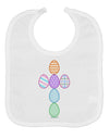 Easter Egg Cross Faux Applique Baby Bib