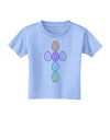 Easter Egg Cross Faux Applique Toddler T-Shirt-Toddler T-Shirt-TooLoud-Aquatic-Blue-2T-Davson Sales