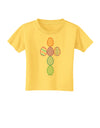 Easter Egg Cross Faux Applique Toddler T-Shirt-Toddler T-Shirt-TooLoud-Yellow-2T-Davson Sales