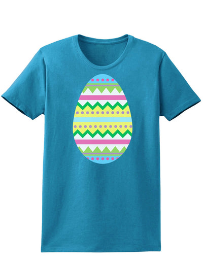 Easter Egg Easter Womens Dark T-Shirt - Ladies-TooLoud-Turquoise-X-Small-Davson Sales