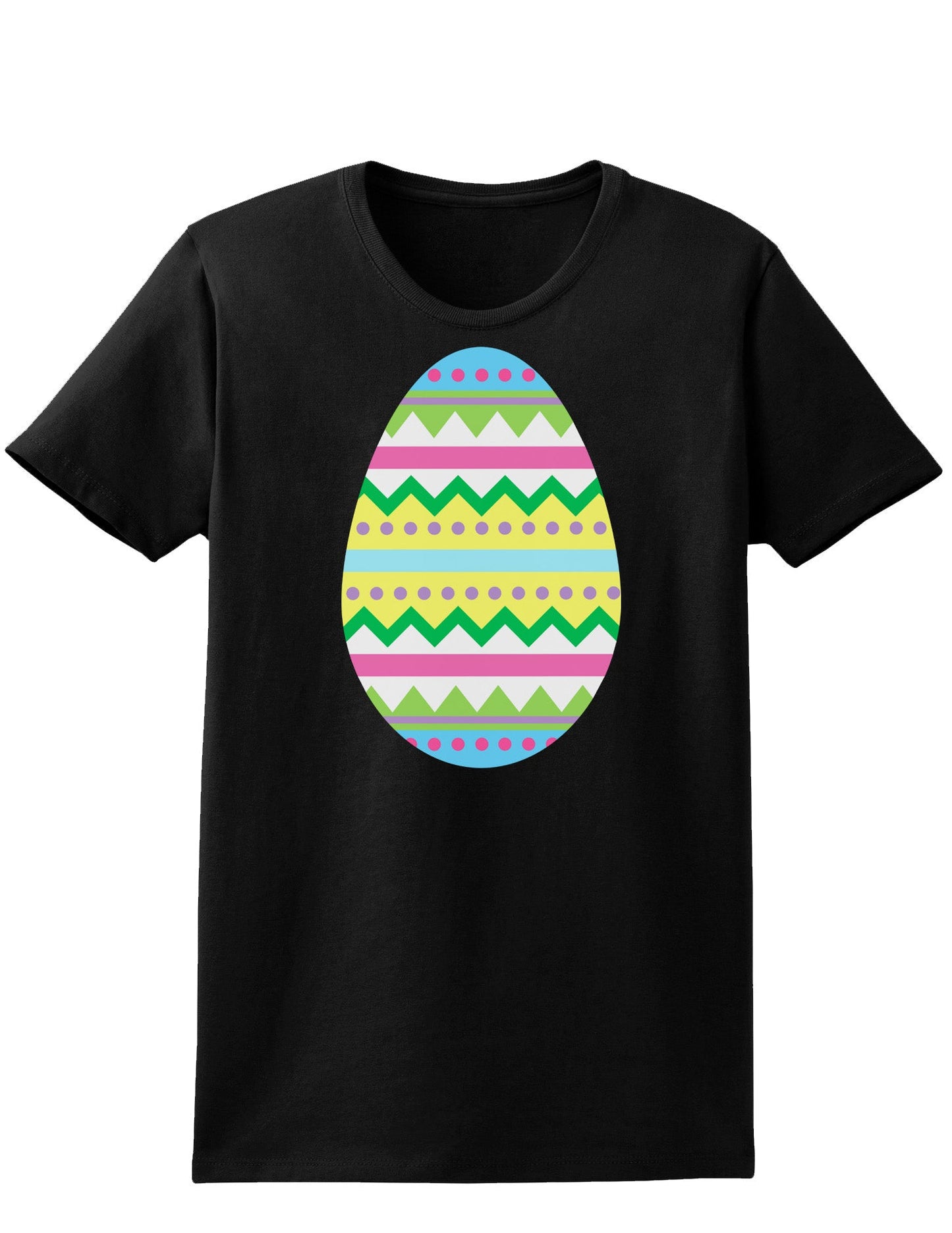Easter Egg Easter Womens Dark T-Shirt - Ladies-TooLoud-Black-X-Small-Davson Sales