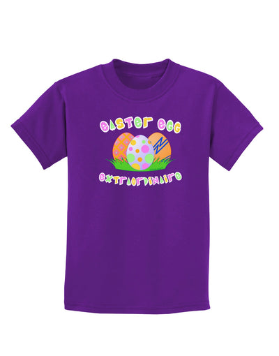 Easter Egg Extraordinaire Childrens Dark T-Shirt-Childrens T-Shirt-TooLoud-Purple-X-Small-Davson Sales