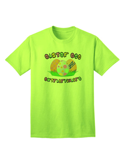 Easter Egg Extraordinaire - Premium Adult T-Shirt for Festive Celebrations-Mens T-shirts-TooLoud-Neon-Green-Small-Davson Sales