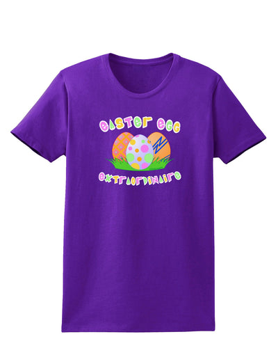 Easter Egg Extraordinaire Womens Dark T-Shirt-TooLoud-Purple-X-Small-Davson Sales