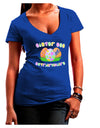 Easter Egg Extraordinaire Womens V-Neck Dark T-Shirt-Womens V-Neck T-Shirts-TooLoud-Royal-Blue-Juniors Fitted Small-Davson Sales