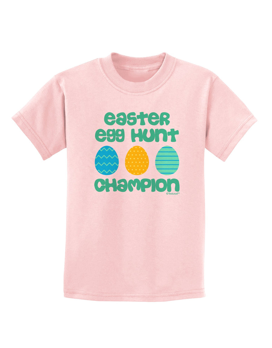 Easter Egg Hunt Champion - Blue and Green Childrens T-Shirt by TooLoud-Childrens T-Shirt-TooLoud-White-X-Small-Davson Sales