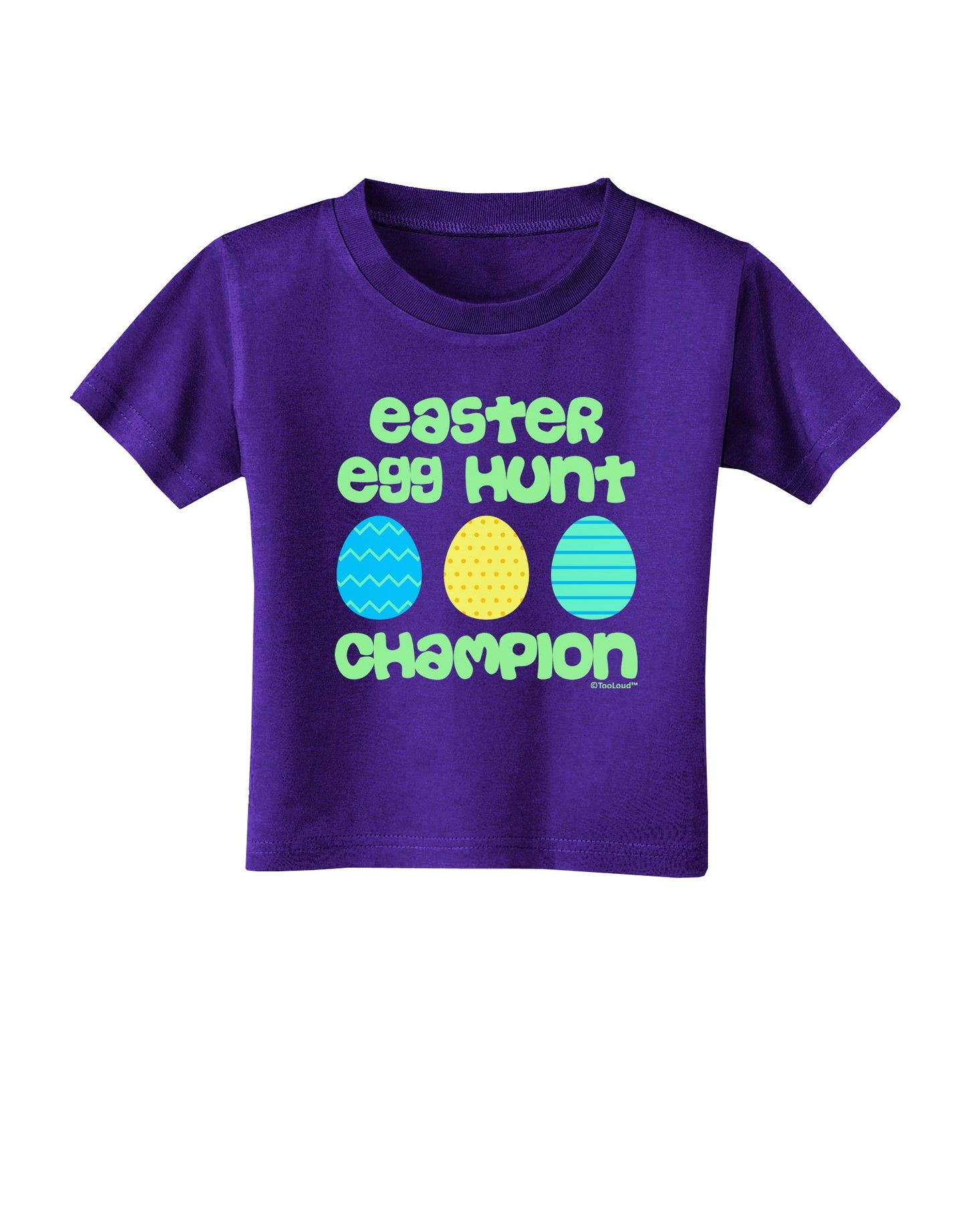 Easter Egg Hunt Champion - Blue and Green Toddler T-Shirt Dark by TooLoud-Toddler T-Shirt-TooLoud-Purple-2T-Davson Sales