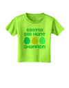 Easter Egg Hunt Champion - Blue and Green Toddler T-Shirt by TooLoud-Toddler T-Shirt-TooLoud-Lime-Green-2T-Davson Sales