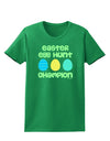 Easter Egg Hunt Champion - Blue and Green Womens Dark T-Shirt by TooLoud-Womens T-Shirt-TooLoud-Kelly-Green-X-Small-Davson Sales